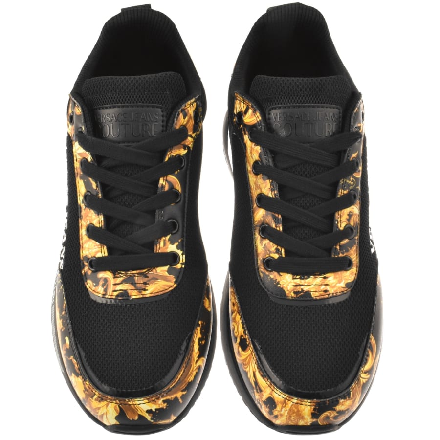Versace Jeans Couture Baroque Trainers Black | Mainline Menswear us